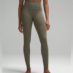 Lululemon Olive Green Align Leggings 28” Army Green High Rise